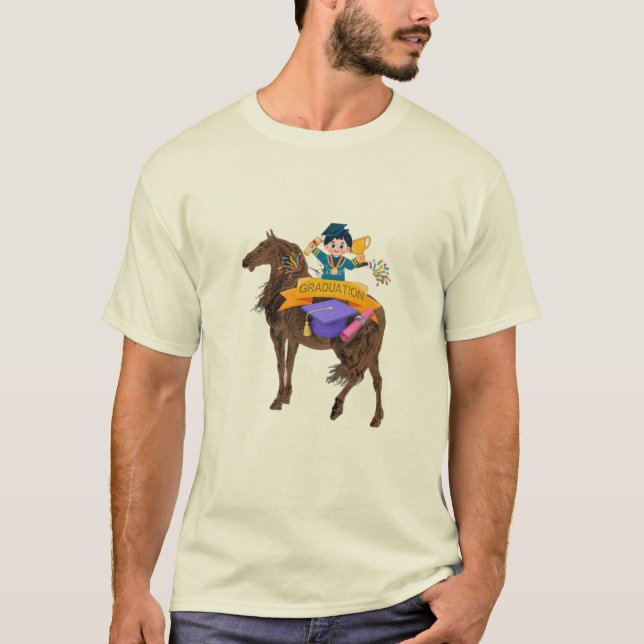 Vild andlig examen – Firande av stolt examenstudia T Shirt (Framsida)