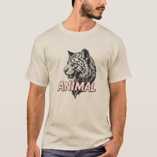 Vild Andlig Tiger – Djur Grafisk T Shirt