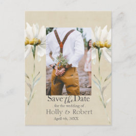 Vild Ängsblomma Kraft Spara Datum Foto Vykort