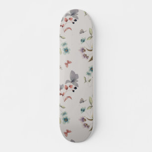 Vild Animal Bird Butterfly Mönster Mini Skateboard Bräda 18,5 Cm