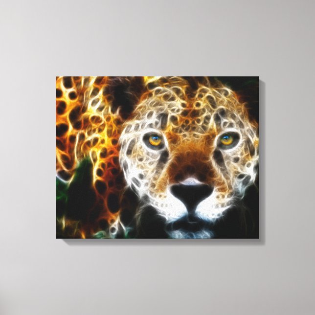 Vild Animal Cheetah Wrapped Canvas (Framsida)