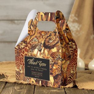 Vild Animal Collage Bachelorette Tack ID1149 Presentaskar
