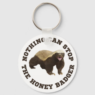 Vild Animal Honey badger Funny Nyckelring