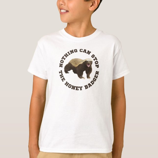 Vild Animal Honey badger Funny T-Shirt (Framsida)