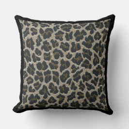 Vild Animal Leopard och Zebra tryck Dekorativ kudd Kudde