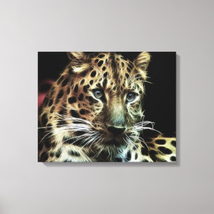 Vild Animal Leopard Wrapped Canvas
