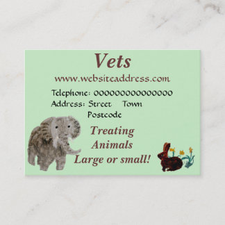 Vild Animal Pet Art Visitkort