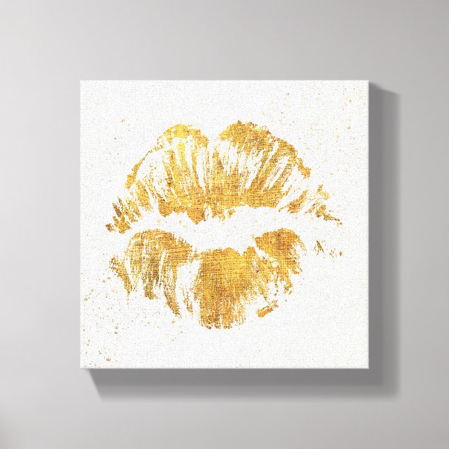 Vild Apple | Elegant Snyggt Kiss Canvastryck (Framsida)