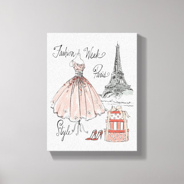 Vild Apple | Paris Mode-veckan Stil Canvastryck (Framsida)