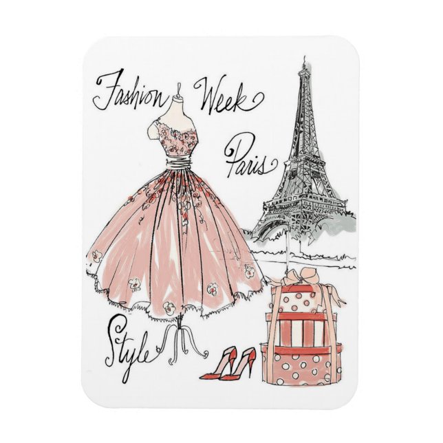 Vild Apple | Paris Mode-veckan Stil Magnet (Vertikal)