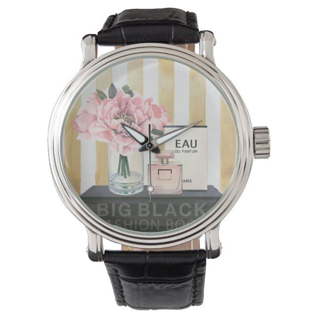 Vild Apple | Stora Mode Bok - Stripe Armbandsur (Framsida)