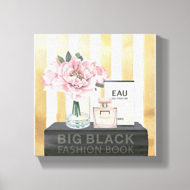 Vild Apple | Stora Mode Bok - Stripe Canvastryck (Framsida)