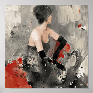 Vild Apple Vintage Vattenfärg Woman Poster