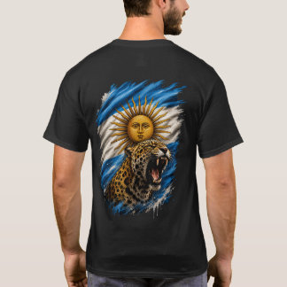 Vild argentinsk jaguar & Sol de Mayo-flagga T Shirt