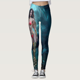 Vild-assistenter: Dam med sin svarta Panther Leggings