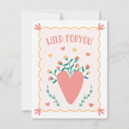 "Vild åt dig" Valentindagskort Kort