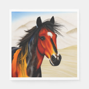 Vild At Heart - A Spirited Western Pinto Pony Pappersservett