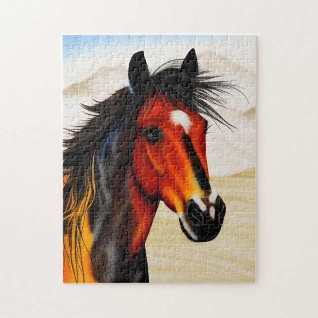 Vild At Heart - A Spirited Western Pinto Pony Pussel (Vertikal)