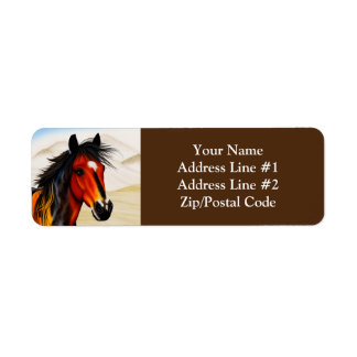 Vild At Heart - A Spirited Western Pinto Pony Returadress Etikett