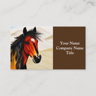 Vild At Heart - A Spirited Western Pinto Pony Visitkort