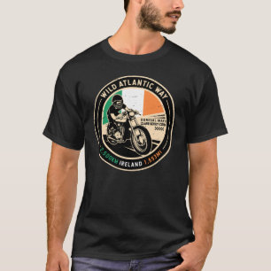 Vild Atlanten   Irland   Motorcykel T Shirt