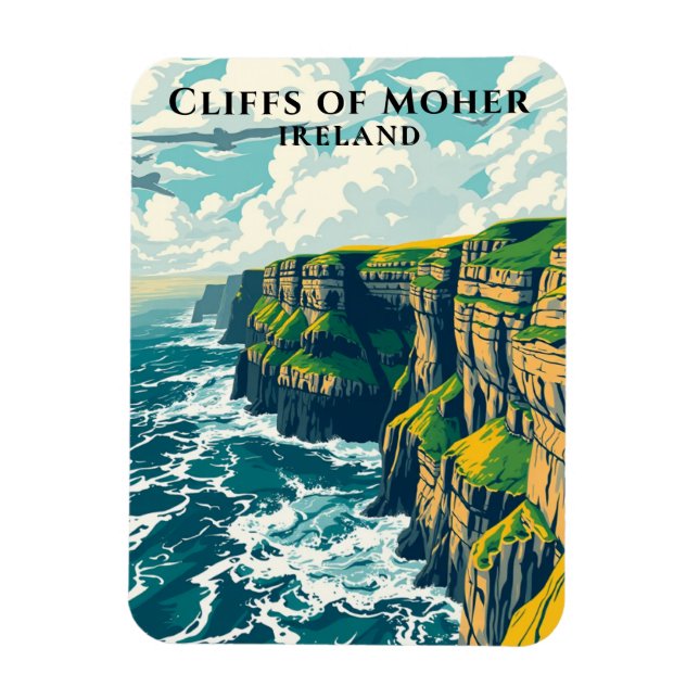 Vild Atlantic Way Ireland Cliffs of Moher Magnet (Vertikal)