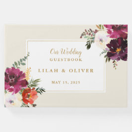 Vild Autumn Bouquet | Bröllop Guest Bok