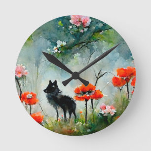Vild av akut blommigt rund klocka