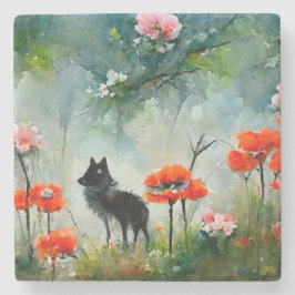 Vild av akut blommigt stenunderlägg