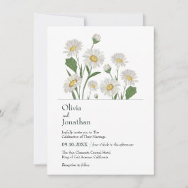 Vild av enkel Daisy Garden Inbjudningar