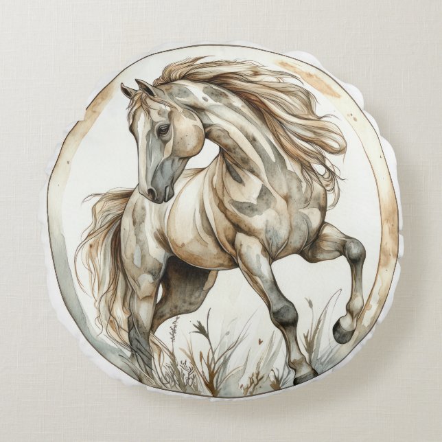 Vild av namn och tidslös samling rund kudde (Framsidan)