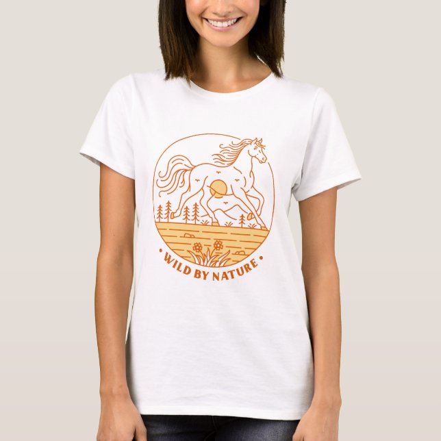 Vild av naturen t shirt (Framsida)