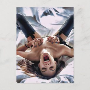 Vild av skrikande Hett  Kvinnor Art Fotografi Vykort
