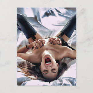 Vild av skrikande Hett Kvinnor Art Fotografi Vykort