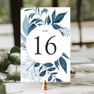 Vild Azure Bordsnummer Card