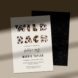Vild Bach Leopard Future Bachelorette Party Inbjudningar