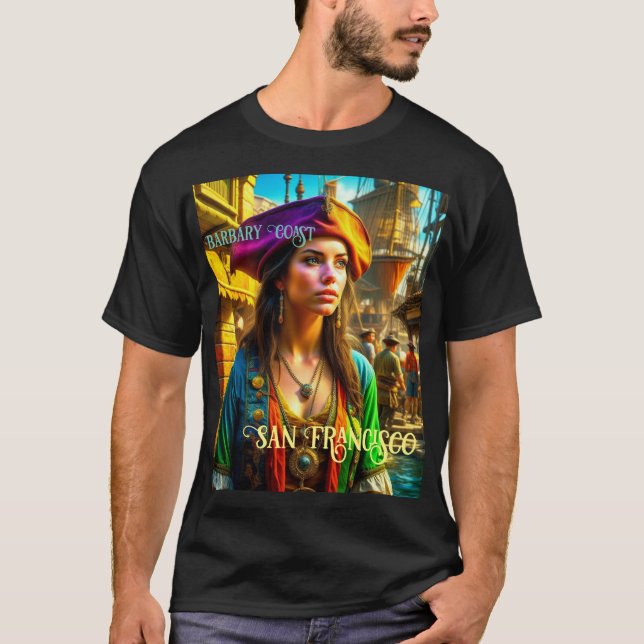 Vild Barbary Kusten-San Francisco Manar-Shirt T Shirt (Framsida)