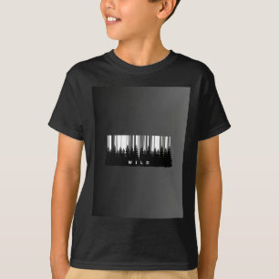 "Vild Barcode Forest" T Shirt