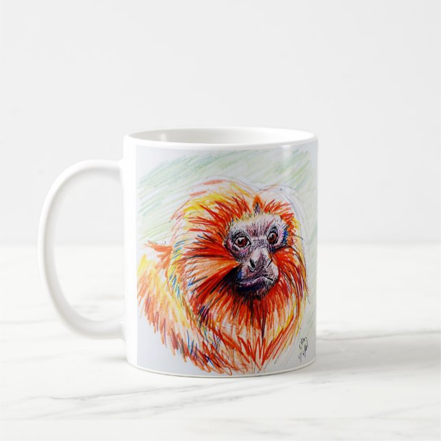 Vild Barn Lion Ape Mugg (Vänster)