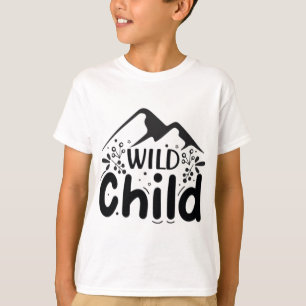 Vild Barn T-Shirt för Kids - Äventyrlig Bergsmiljö
