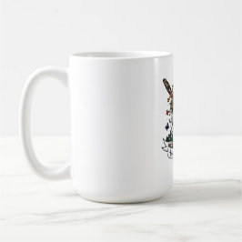 Vild Barn Varg Blomma Kronan Dolk Tatuering Blixt Kaffemugg