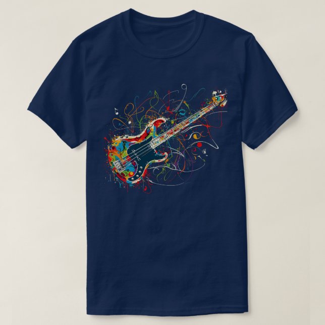 Vild Bass Guitar T Shirt (Design framsida)