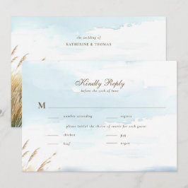 Vild Beach Fence Ocean Grass Art Bröllop Meal OSA