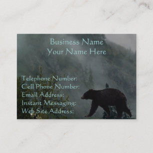 Vild Bear Animal-älskare Wildlife Gift Visitkort