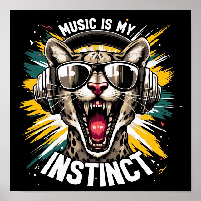 Vild Beats - Musik är mitt instinkt Poster (Framsidan)