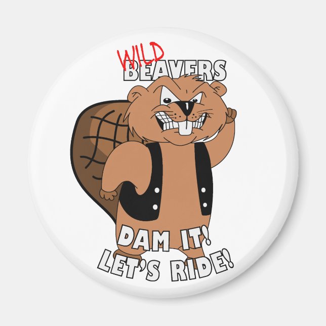 Vild Beavers - Fridge Magnet (Framsidan)