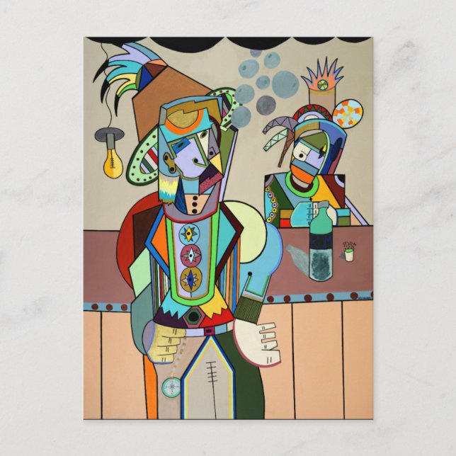 "Vild Bill" av Ruchell Alexander Vykort (Framsida)