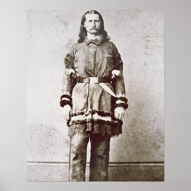 "Vild Bill" Hickok (1837-76) (b/w bild) Poster (Framsidan)