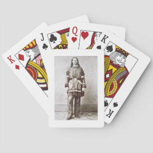 "Vild Bill" Hickok (1837-76) (b/w bild) Spel Kort