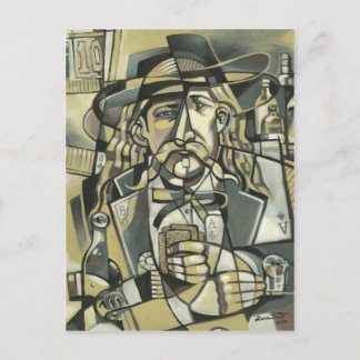 Vild Bill Hickok cubism Postcard Vykort
